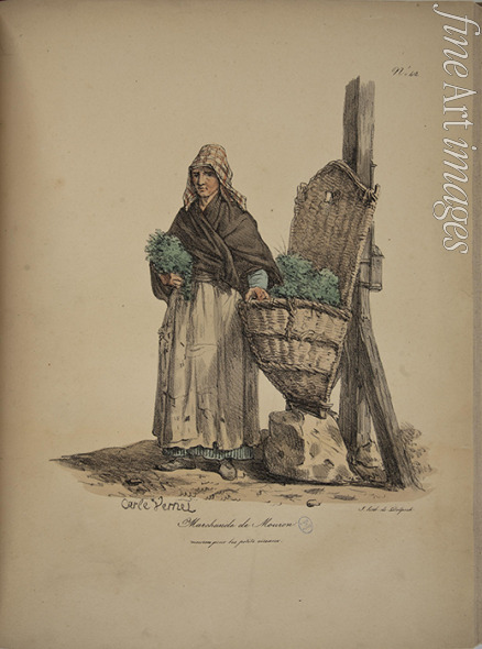 Delpech François Séraphin - Chickweed seller. From the Series 