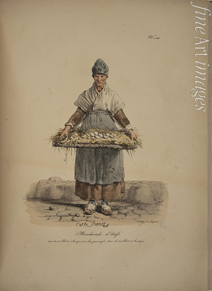 Delpech François Séraphin - Egg seller. From the Series 