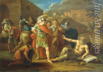 Tupylew Iwan Filippowitsch - Alexander der Große vor dem Diogenes (Geh mir aus der Sonne)
