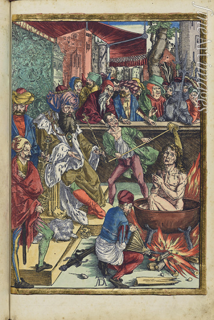 Dürer Albrecht - The martyrdom of St John. From the Apocalypse (Book of Revelations)