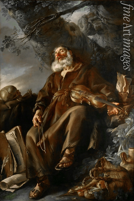 Vien Joseph Marie - The Sleeping Hermit