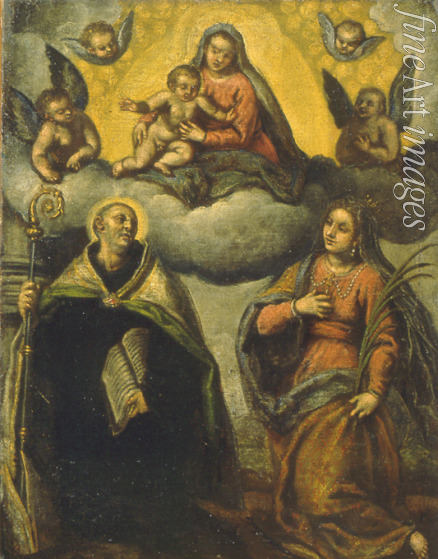 Palma il Giovane Jacopo der Jüngere - Madonna und Kind mit Heiligen