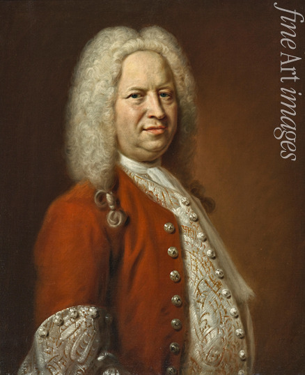 Denner Balthasar - Porträt von Komponist Georg Friedrich Händel (1685-1759)