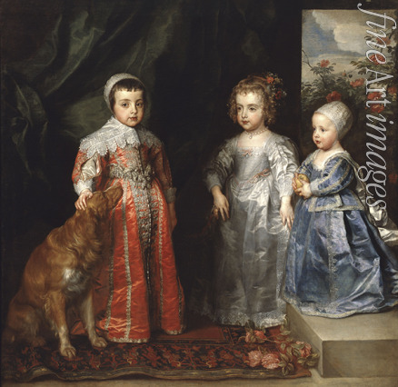 Dyck Sir Anthony van - The three oldest children of Charles I Stuart (1600-1649) and Henrietta Maria de Bourbon (1609-1669) 