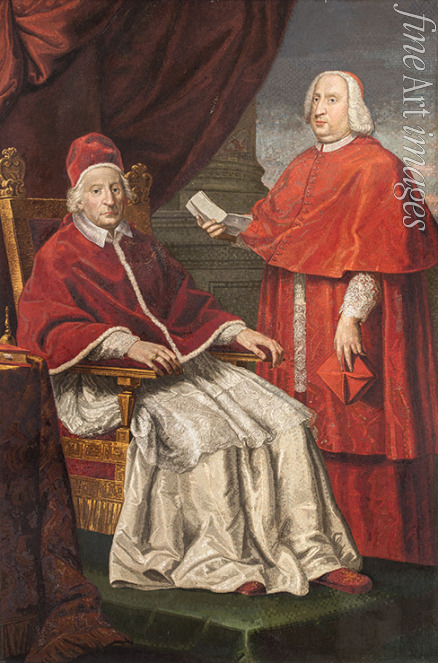 Cristofari Pietro Paolo - Portrait of the Pope Clement XII and Cardinal Neri Maria Corsini