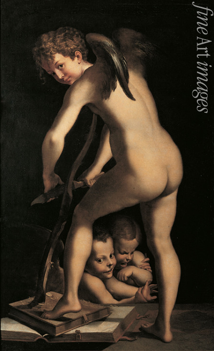 Heintz Joseph the Elder - Bow-carving Cupid (after Parmigianino)