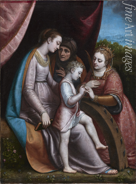 Anguissola Sofonisba - Die mystische Hochzeit der heiligen Katharina