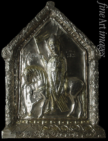 Westeuropäische angewandte Kunst - Saint Maurice equestrian. Shrine of the Children of Saint Sigismond