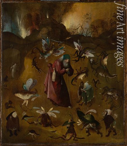Bosch Hieronymus (Schule) - Die Versuchung des heiligen Antonius