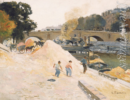 Pissarro Camille - Le Pont-Marie vu depuis le quai d'Anjou