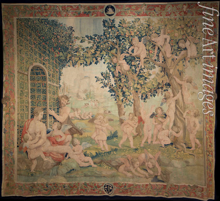 Karcher (Carchera) Nicolas (Nicola) - Venus, Satyr and Putti (Tapestry)