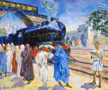 Rusakov Nikolai Afanasyevich - The first train