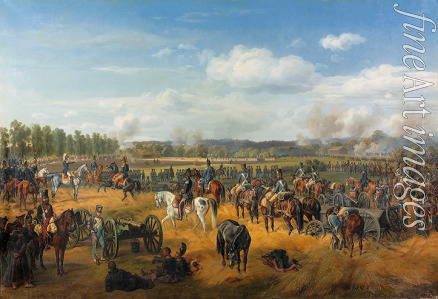 Adam Albrecht - Battle between Russian troops and French cavalry near Ostrovno on 26 July 1812