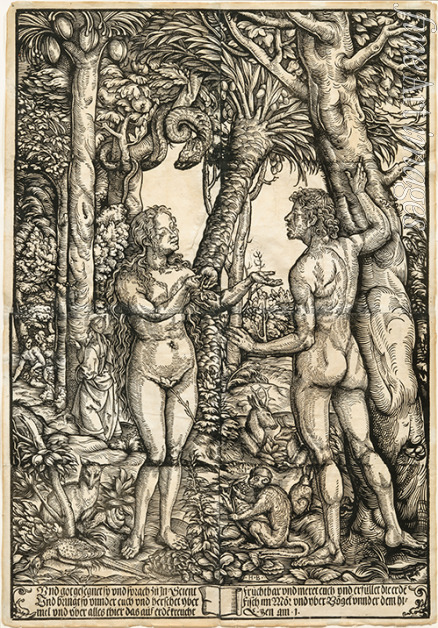 Burgkmair Hans the Elder - Adam and Eve
