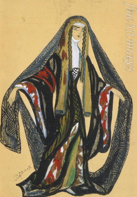 Sudeykin Sergei Yurievich - Costume design for the theatre play Triumph of the States by A. Bobrishchev-Pushkin