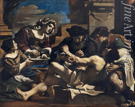Guercino - Der Heilige Sebastian wird von Irene geheilt