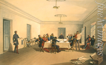 Simpson William - Kriegsrat im Hauptquartier von Lord FitzRoy Somerset, Baron Raglan
