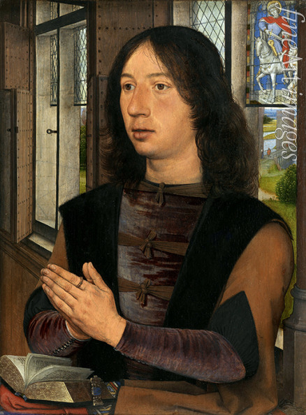Memling Hans - Diptychon des Martin van Nieuwenhove. Rechte Tafel: Maarten van Nieuwenhove (1463-1500) 