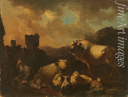 Dietrich Christian Wilhelm Ernst - Dutch shepherd scene