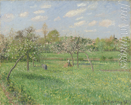 Pissarro Camille - Frühlingsmorgen mit Wolken, Éragny