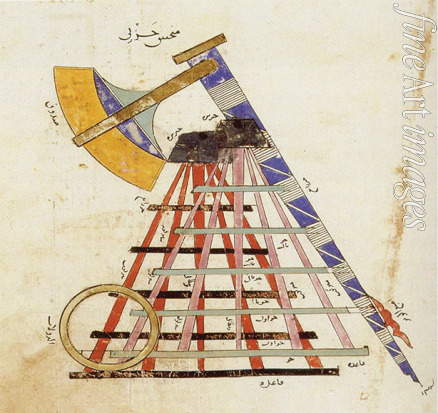 Anonymous - Mongols Catapult (trebuchet), from the Kitab fi ma'rifat al-hiyal al-handasiyya (Book of the Knowledge of Ingenious Mechanical D