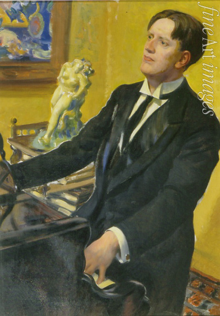 Kustodiew Boris Michailowitsch - Porträt des Komponisten Dmitri Morosow (1882-1942)