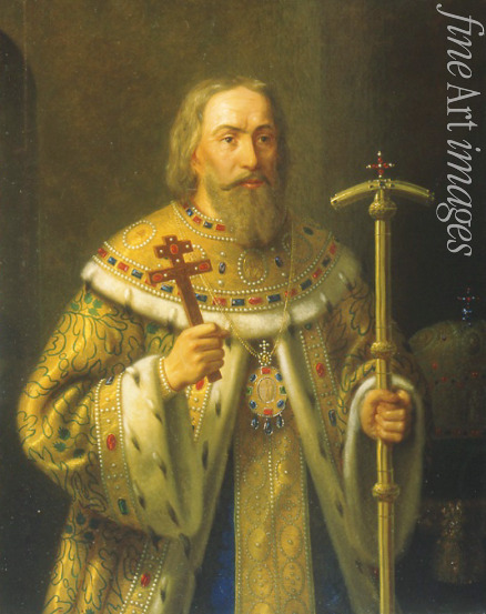 Tiutriumov Nikanor Leontievich - Portrait of Patriarch Filaret of Moscow (Fyodor Nikitich Romanov) (1553-1633)