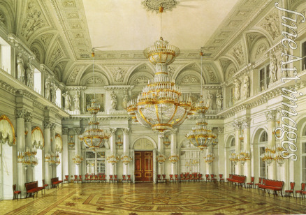 Uchtomski Konstantin Andrejewitsch - Der Konzertsaal im Winterpalast in St. Petersburg