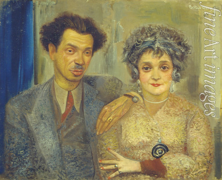 Grigoriev Boris Dmitryevich - Portrait of the artist Nikiolai Remizov (1887-1975) with his wife