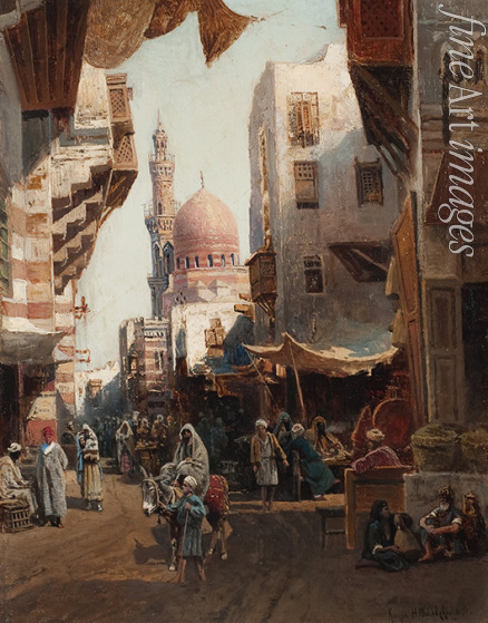 Makowski Nikolai Jegorowitsch - Eine Strasse in Kairo