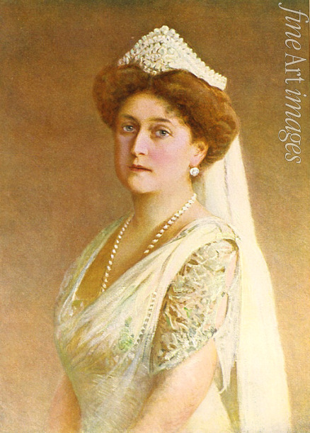 Pass Israel Abramovich - Portrait of Empress Alexandra Fyodorovna of Russia (1872-1918), the wife of Tsar Nicholas II