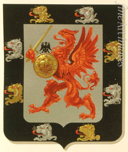 Unbekannter Künstler - Das Wappen des Hauses  Romanow-Holstein-Gottorp