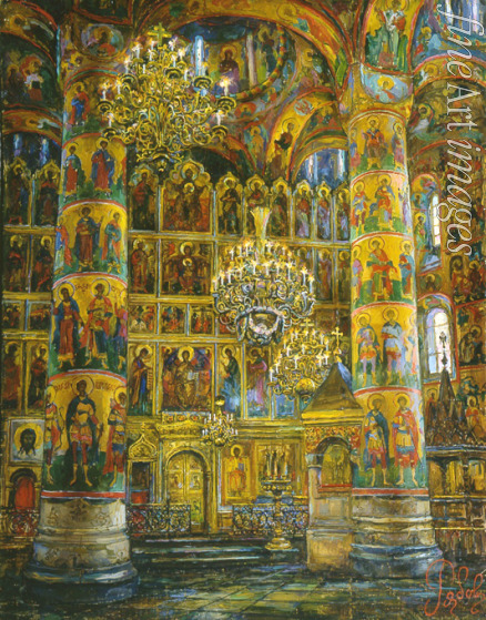 Ryabov Vladislav Alexandrovich - Interior of the Cathedral of the Dormition in the Moscow Kremlin