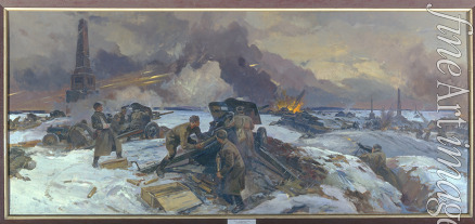 Usypenko Fyodor Pavlovich - The Battle at Borodino Field on October 15, 1941