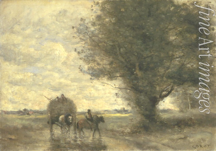 Corot Jean-Baptiste Camille - The Haycart