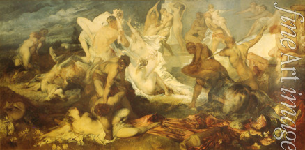 Makart Hans - The Fight between the Lapiths and the Centaurs