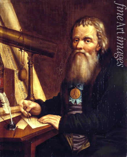 Vedenetsky Pavel Petrovich - Portrait of the mechanic and inventor Ivan P. Kulibin (1735-1818)