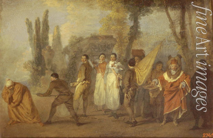 Watteau Jean Antoine - Satire auf die Ärzte