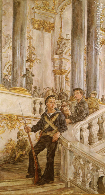 Osmiorkin Alexander Alexandrovich - The Red Guards in the Winter palace