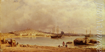 Vereshchagin Pyotr Petrovich - View of Baku from the Caspian Sea