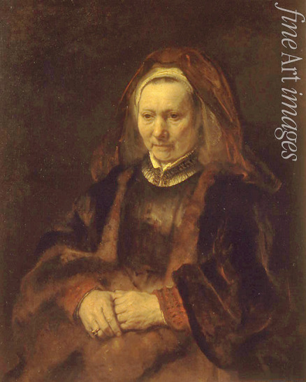 Rembrandt van Rhijn - Bildnis einer älteren Frau