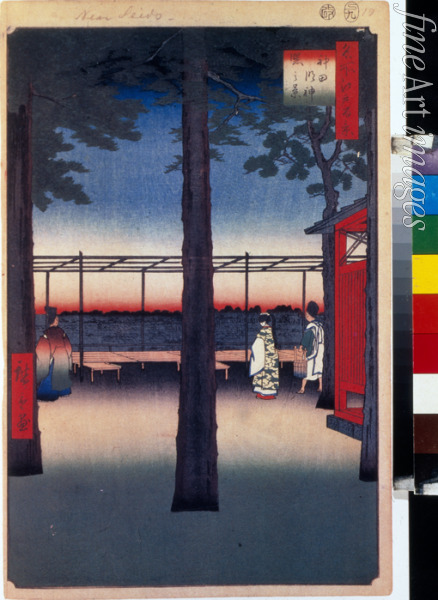 Hiroshige Utagawa - Tagesanbruch am Schrein Kanda-Myojin (Einhundert Ansichten von Edo)