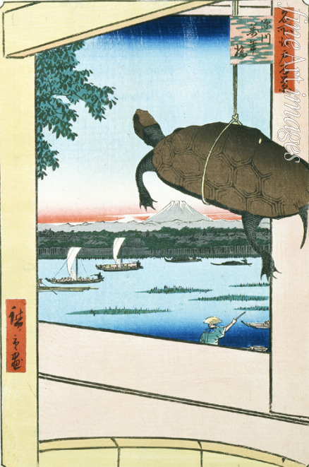 Hiroshige Utagawa - Mannen-Brücke und Fukagawa-Distrikt (Einhundert Ansichten von Edo)