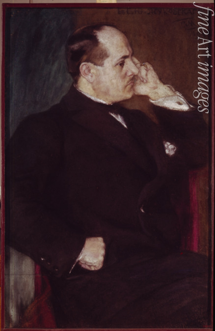 Malyutin Sergei Vasilyevich - Portrait of the artist Stanislav Zhukovsky (1873-1944)