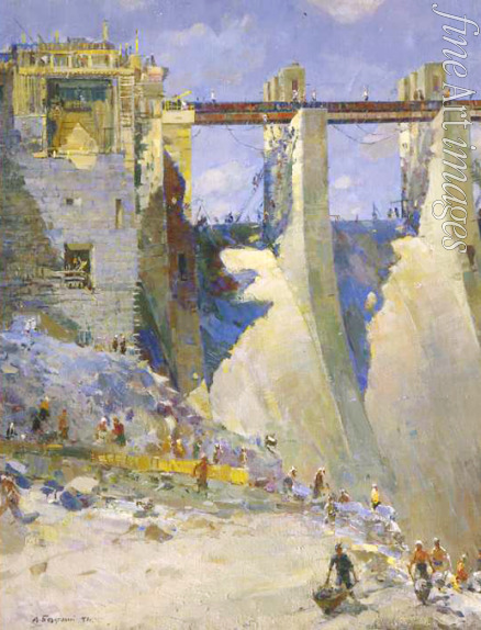 Bezugly Daniil Ivanovich - Construction of the Dnieper Hydroelectric Station