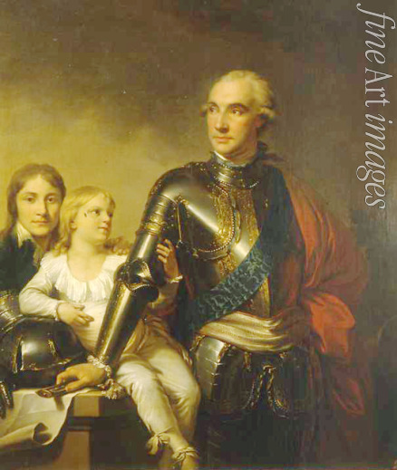Lampi Johann-Baptist von der Ältere - Porträt Graf Stanislaw Szczesny Potocki (1753-1805) mit Söhne