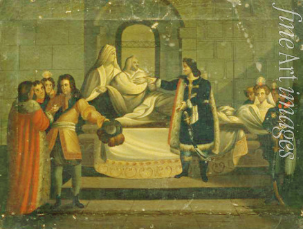Unbekannter Künstler - Peter der Große mit dem Kardinal Richelieu