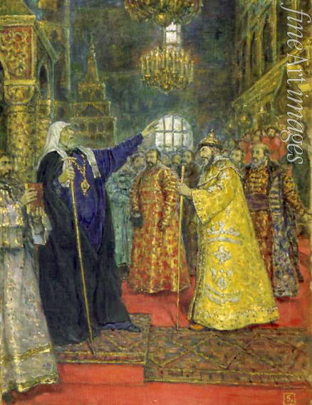Michaylov Pavel Nikolayevich - Metropolitan Philip confronting Ivan the Terrible