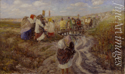 Sotnikov Evgeni Mikhailovich - Easter procession