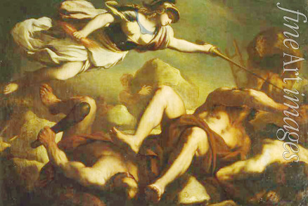 Giordano Luca - Minerva in the fight against Gigantes